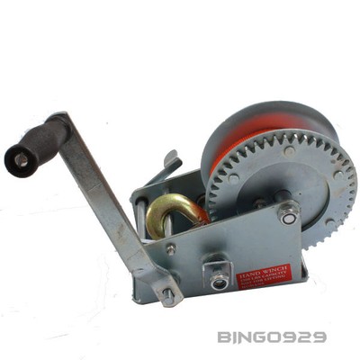 Hand Winch 2500lb Hand Crank Strap Gear ...