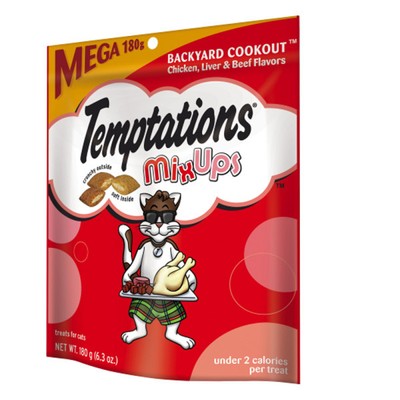 TEMPTATIONS Mix Ups Backyard Cookout Cat Treat ...