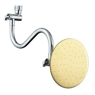 UPC 074108021823 product image for Pollenex Pouring Rain Dp1003 Wall Mount Round Showerhead Brass Chrome 5-6