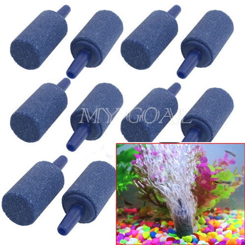 3/10x Cylinder Air Stone Aquarium Fish Tank ...