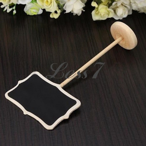 10 Wood Wedding Decor Rectangle Blackboard Chalkboard ...