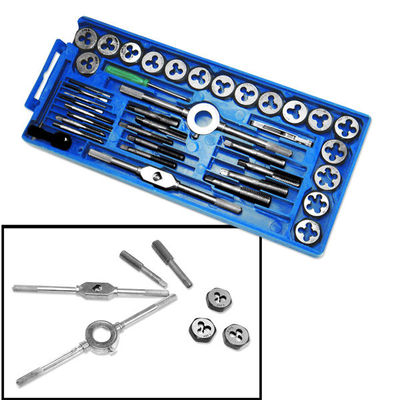 SAE Tap and Die | 40pc Set Standard Tapping Threading Chasing Storage Case SAE Tap and Die | 40pc Set Standard Tapping Threading Chasing Storage Case