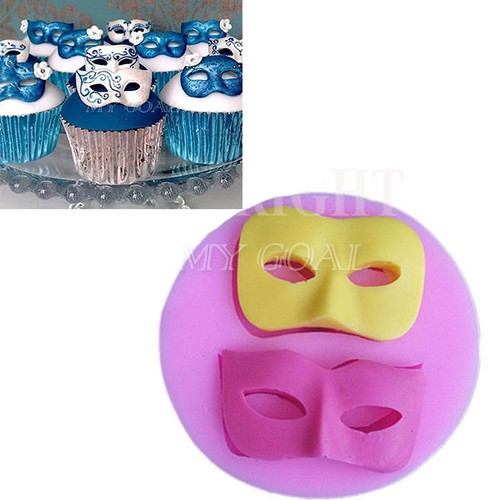 3D Mask Silicone Fondant Mould Cake Decorating ...
