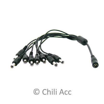 ISBN 9781800000001 product image for Cctv Power Splitter Secuirty System Camera Dc 1 Female To 8 Male Adapter Cable | upcitemdb.com