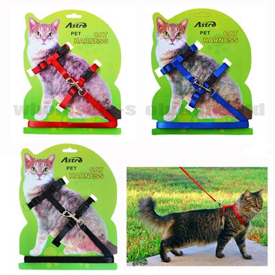 Cat Kitten Adjustable Harness Collar Durable Animal ...