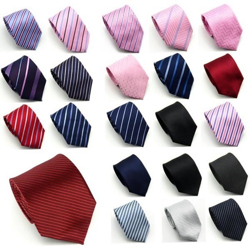 Hombre-Moda-Clasico-Seda-100-JACQUARD-TEJIDO-Corbata-New-corbata-Fiesta-Boda