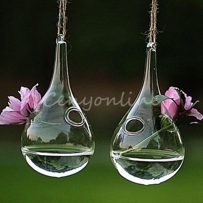 Glass Flower Plant Stand Hanging Vase Hydroponic ...