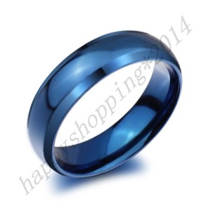 ... -Mens-Blue-Domed-Charming-Engagement-Gift-Band-Ring-Size-4-Size-14