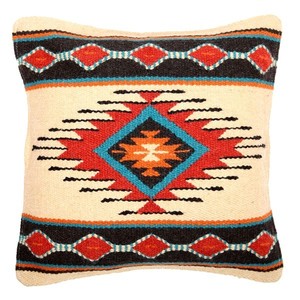 New Southwest Maya Modern Wool Hand woven Pillow Cover Sofa 18 x 18 eBay