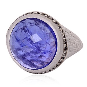 Engagement-Ring-7-93-Ct-Tanzanite-Diamond-14k-Solid-White-Gold-Woman ...