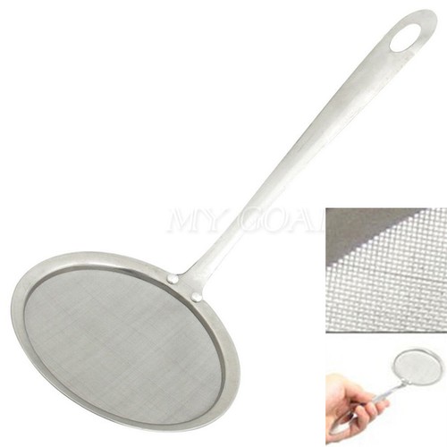 Stainless Steel Fine Mesh Skimmer Flour Colander ...