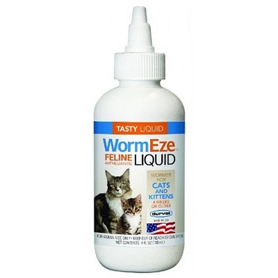Cat Kitten Feline WormEze Large Roundworms Tasty ...