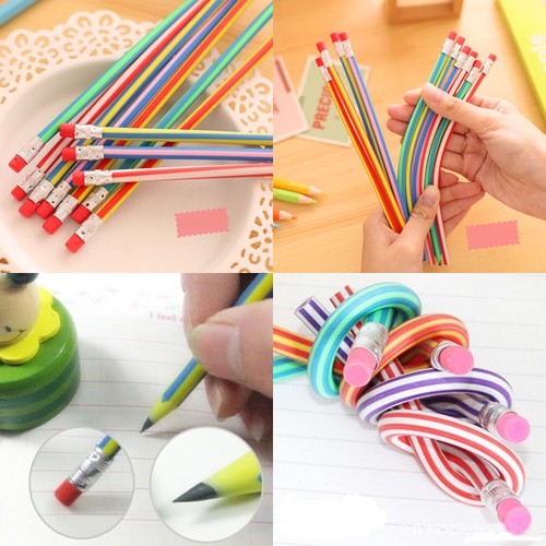 3Pcs New Colorful Flexible Soft Magic Bending ...