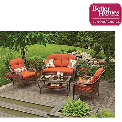 4 Pc Patio Deck Outdoor Rattan Wicker ...