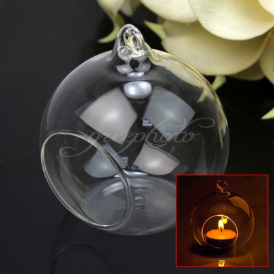 New Clear Glass Candle Tea Light Holder ...