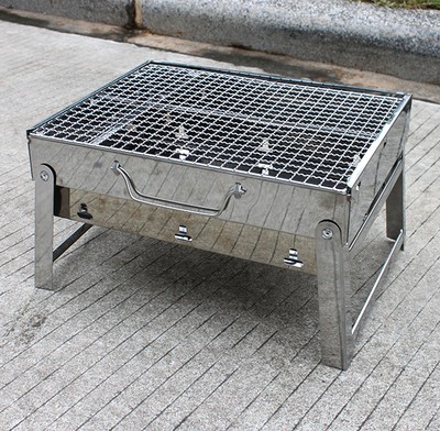 Outdoor Portable Compact Stainless Steel Charcoal Grill ...