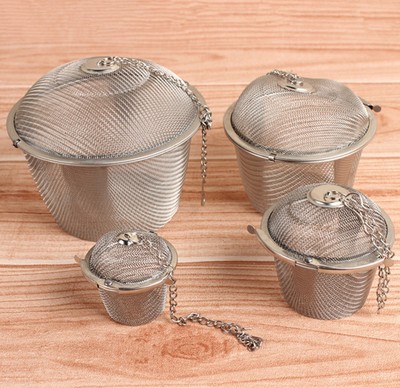 Practical Tea Ball Spice Strainer Mesh Infuser ...