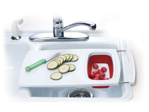 ... about Emsa Smart Kitchen Sink-Cutting Board With Draining Insert