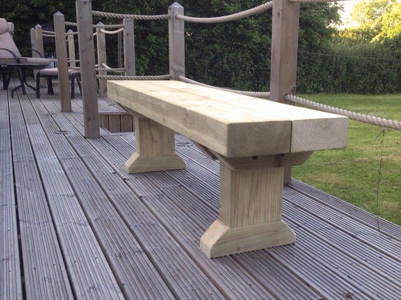 How to Make a Bench From Sleepers eBay