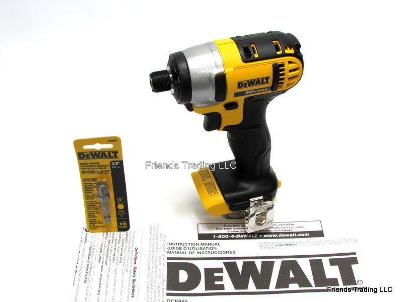 DeWALT 20V 20 Volt Lithium Ion Cordless Impact Driver DCF885 w/ 3/8
