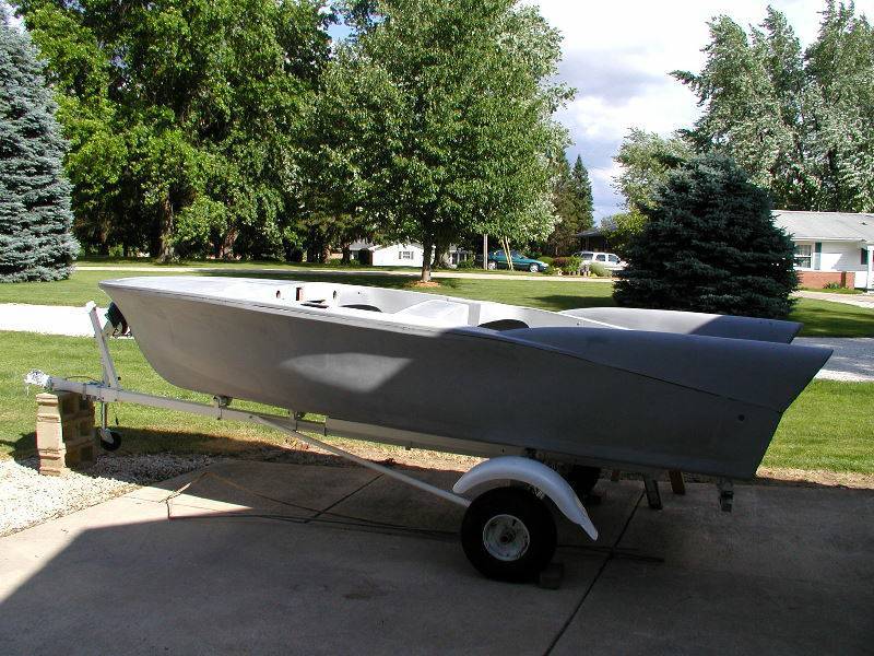 1957 Glass Jet 16" Runabout and Restored Vintage Trailer