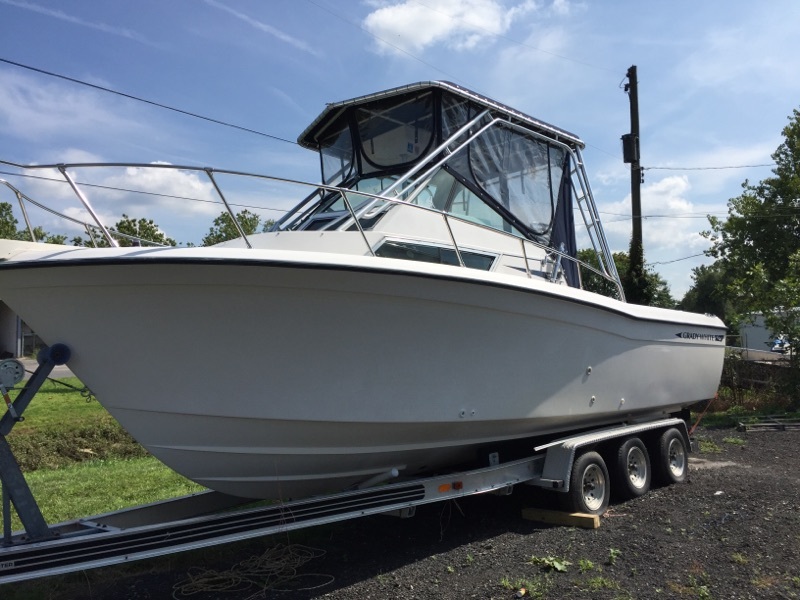 1990 Grady White Sailfish 252G with Aluminuim Loadmaster Triple Axle Trailer