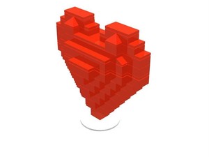 Lego Valentine's Day 3D Heart Gift Box | eBay