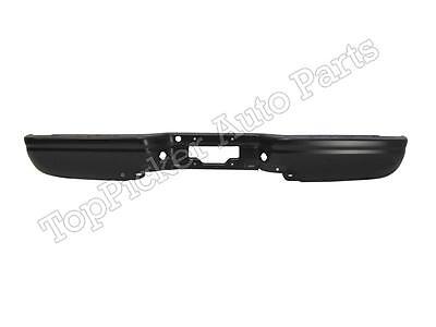 Rear Step Bumper Bar Black W/O Sensor Hole For 99-07 Super Duty F250 F350 F450