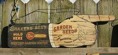 Shakers Best Garden Seeds Sold Here Wood Sign General Store Seed Plants