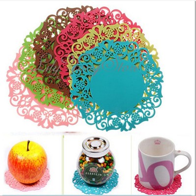 4PCS Silicone Coaster Mat Pad Cushion Drinks ...