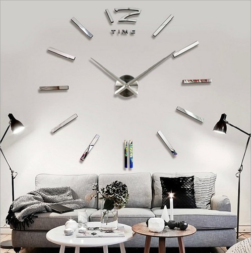 3D Wall Clock Home Decor  Large ...