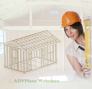 Details about 10X16 GABLE GARDEN SHED, 26 PLANS BUILD A BACKYARD SHOP 