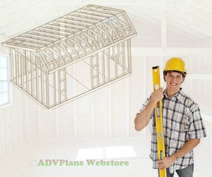... SALTBOX GARDEN SHED, 26 BARN CABIN PLANS, ON CD, ADV PLANS WOOD SHEDS