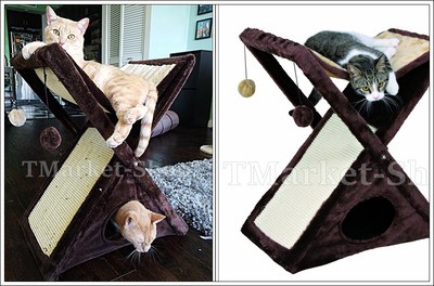 NEW Cat Sisal Tree Condo Scratcher Furniture ...