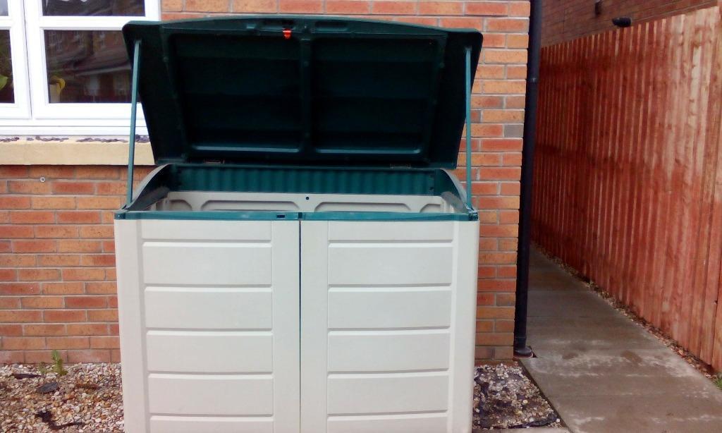storage boxshed - Large plastic garden storage box / shed for sale ...