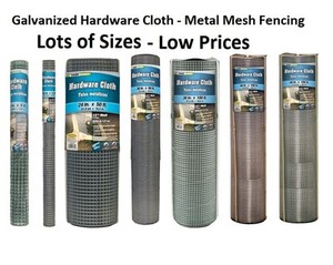 Galvanized Hardware Cloth Metal Mesh Fencing Wire Many Sizes   eBay  hardware cloth mesh sizes
