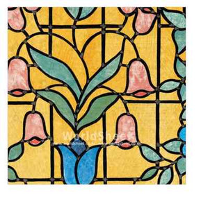 Stained glass adhesive paper