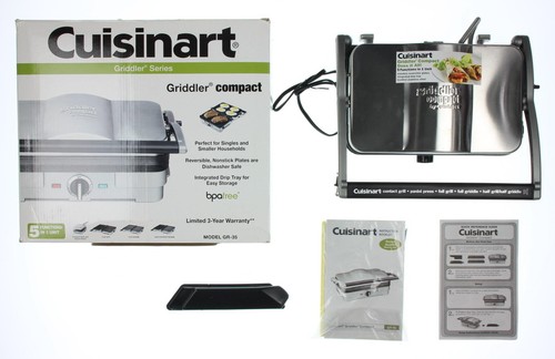 CUISINART Compact Supper Griddler GR-35 In Metallic ...