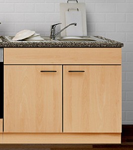 ... APL MANKAPORTABLE Buche 100x60cm Küche Spüle Unterschrank