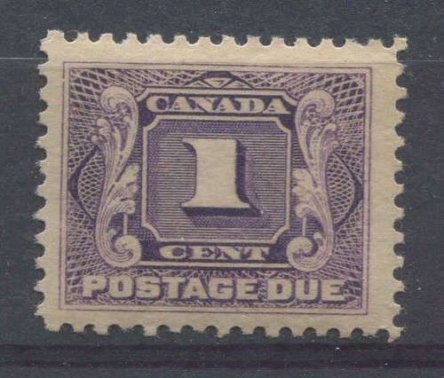 Canada-J1-1c-Deep-Reddish-Lilac-Postage-Due-Wet-Ptg-No-Visible-Mesh-F-68-OG