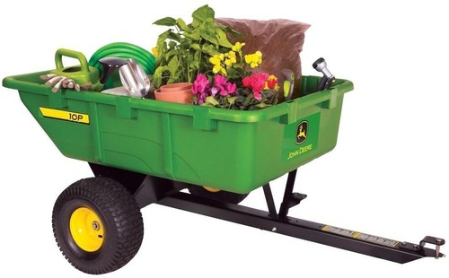 UPC 759936663673 product image for 650 Lb. 10 Cu. Ft. Tow-behind Poly Utility Cart Riding Mower Tractor | upcitemdb.com