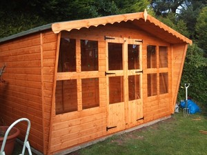 sale 12 x 8 summer house wooden garden shed quality tongue groove shed 