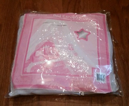 Girls Solid White Bed Canopy NEW!♡