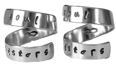 Soul Sisters To Infinity - Ring Set Sisters Best Friends Infinity Match
