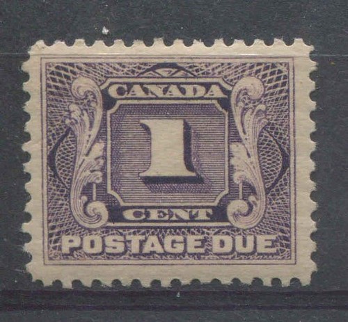 Canada-J1-1c-Blackish-Lilac-Postage-Due-Wet-Ptg-Fine-Mesh-VF-80-OG-HR