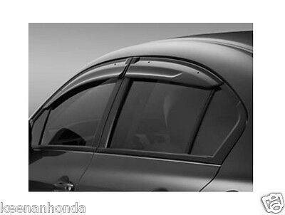 Genuine OEM Honda Civic 4Dr Sedan Door Visor Kit 2012 - 2015 08R04-TR0-100