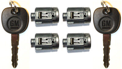 GMC Savana Van 02-07 OEM Set of 4 Door Lock Cylinders Keyed Alike 2 Keys 706591