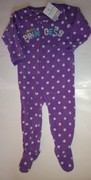 NWT~CARTER'S BLANKET FLEECE PAJAMA/SLEEPER~PURPLE "DADDY'S PRINCESS"~SIZE 3T~NEW