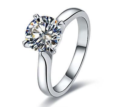 Top Brand Style 1CT Solitare Diamond Ring For Women Wedding Girl Love Best (Best Wedding Ring Brands)