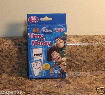 Disney Learning Flash Cards TIME AND MONEY ...